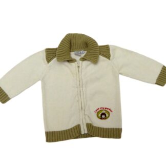 Jaquette petite taupe taille 68 (4-6 mois)