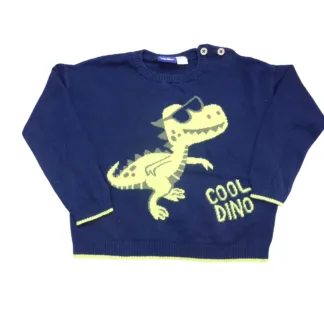 Pull dinosaure taille 86-92